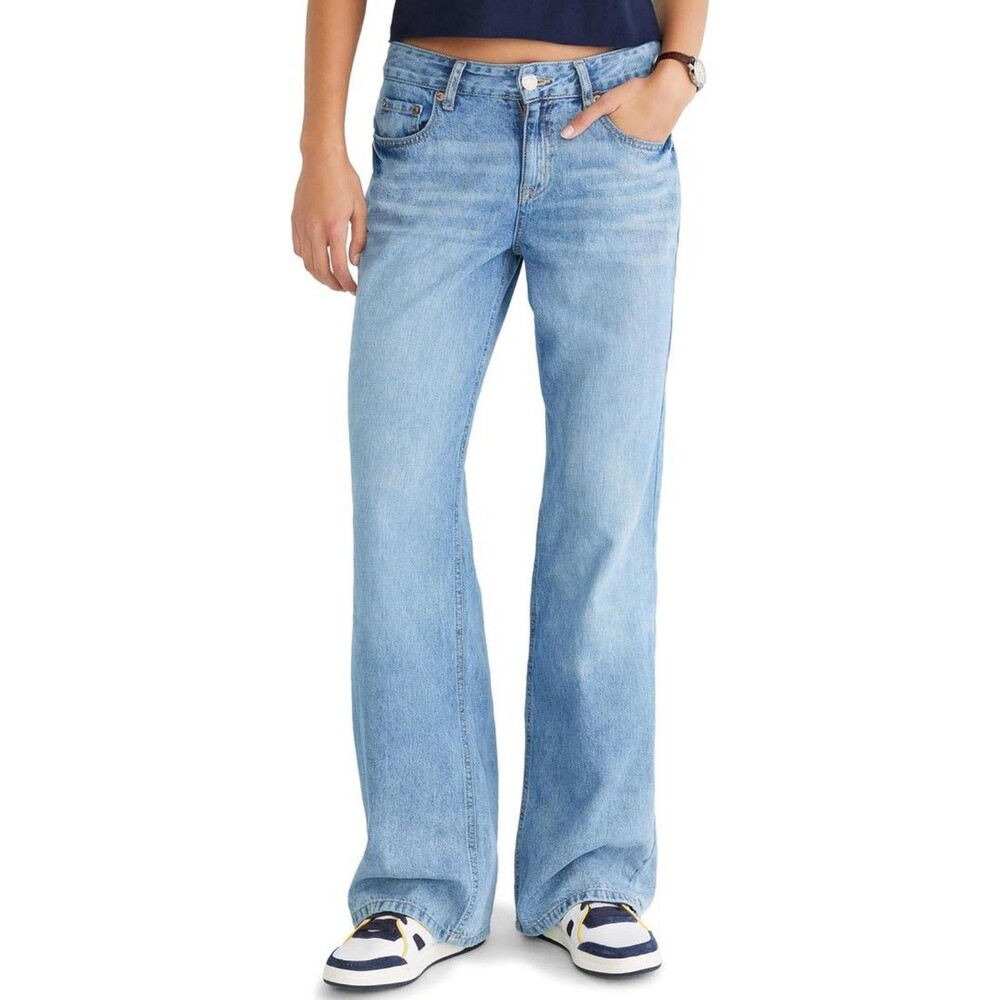 Women's LR Baggy Wide L Light WASH Denim Jeans